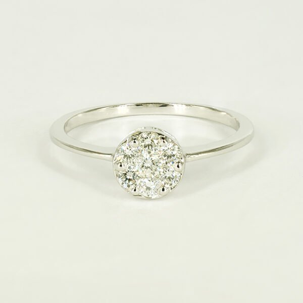 18K White Gold Diamond Ring Europe