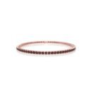 18K Gold Natural Garnet Tennis Bracelet (3.15 MM)