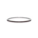 18K Gold Natural Garnet Tennis Bracelet (3.15 MM)