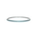 18K Gold Natural Aquamarine Tennis Bracelet (2.75 MM)