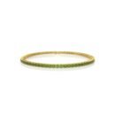 18K Gold Natural Peridot Tennis Bracelet (3.15 MM)