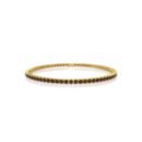 18K Gold Natural Garnet Tennis Bracelet (3.15 MM)