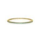 18K Gold Natural Aquamarine Tennis Bracelet (2.75 MM)