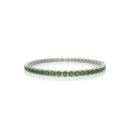 18K Gold Natural Peridot Tennis Bracelet (4.25 MM)