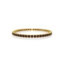 18K Gold Natural Garnet Tennis Bracelet (3.5 MM)