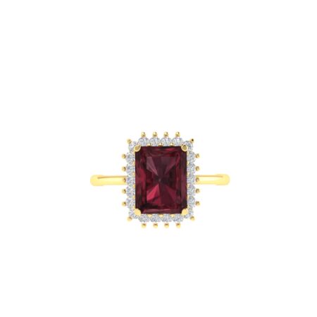 Garnet deals wedding rings