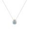 Diana Pear Opal and Ablazing Diamond Necklace in 18K White Gold (1.65ct)
