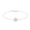 Diana Pear White Topaz and Beaming Diamond Bracelet in 18K White Gold (3.5ct)