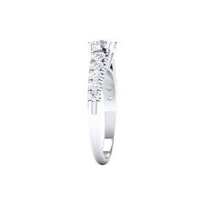 Sparkling Round 0.60 Carat Diamond Anniversary Ring in 18k Gold