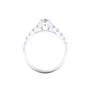 Sparkling Round 0.60 Carat Diamond Anniversary Ring in 18k Gold