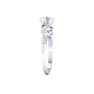 Timeless Round 0.70 Carat Diamond Engagement Ring in 18k Gold