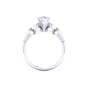 Timeless Round 0.70 Carat Diamond Engagement Ring in 18k Gold