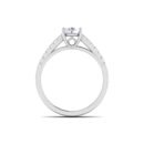 Halo of Brilliance: 0.60 ct 18K White Gold Diamond Engagement Ring