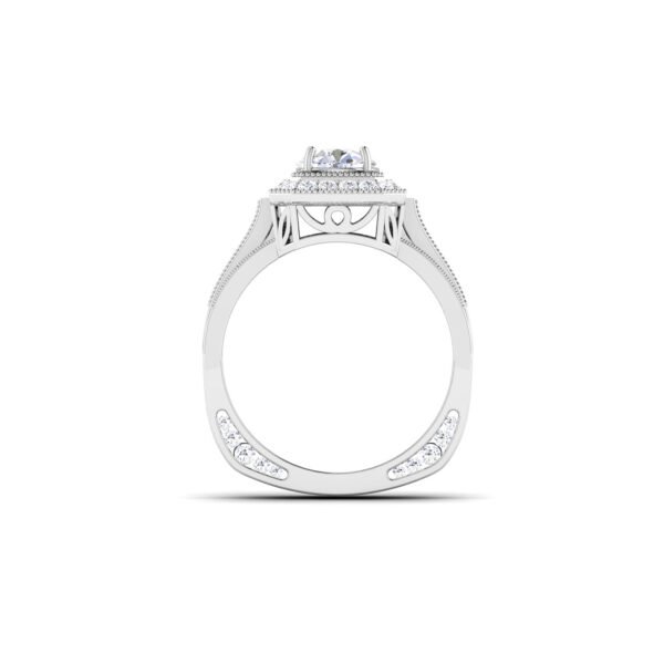 Eternal Luminary: 1 Carat Diamond Ring, Timeless Brilliance in 18k Gold - Image 2