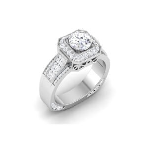 Eternal Luminary: 1 Carat Diamond Ring, Timeless Brilliance in 18k Gold