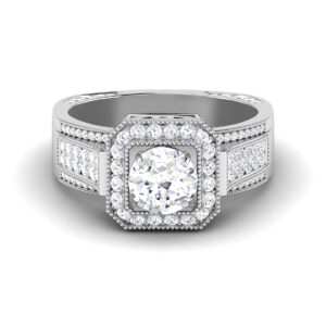 Eternal Luminary: 1 Carat Diamond Ring, Timeless Brilliance in 18k Gold