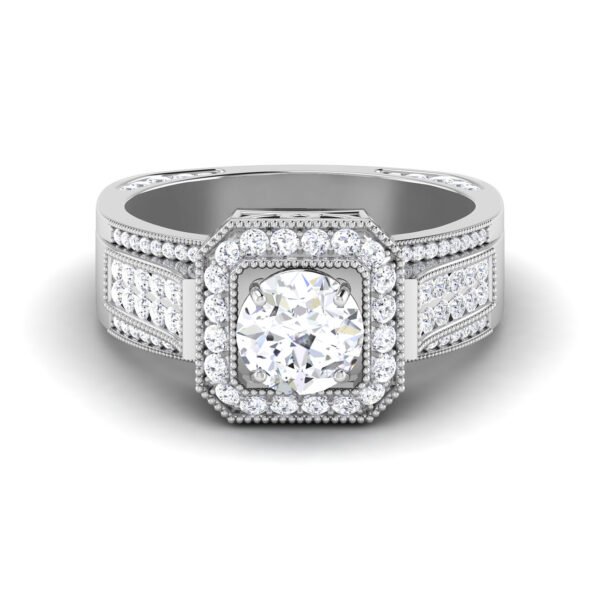 Eternal Luminary: 1 Carat Diamond Ring, Timeless Brilliance in 18k Gold