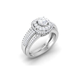 Radiant Whispers: 0.5 Carat Diamond Ring, Captivating Elegance in 18k Gold