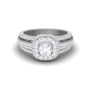 Radiant Whispers: 0.5 Carat Diamond Ring, Captivating Elegance in 18k Gold