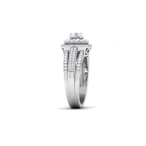 Radiant Whispers: 0.5 Carat Diamond Ring, Captivating Elegance in 18k Gold