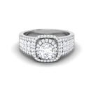Glimmering Grace: 0.5 Carat Diamond Ring, Timeless Beauty in 18k Gold