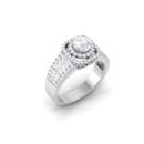 Glimmering Grace: 0.5 Carat Diamond Ring, Timeless Beauty in 18k Gold