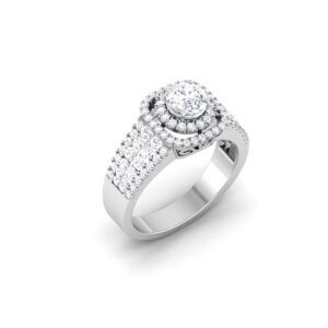 Glimmering Grace: 0.5 Carat Diamond Ring, Timeless Beauty in 18k Gold