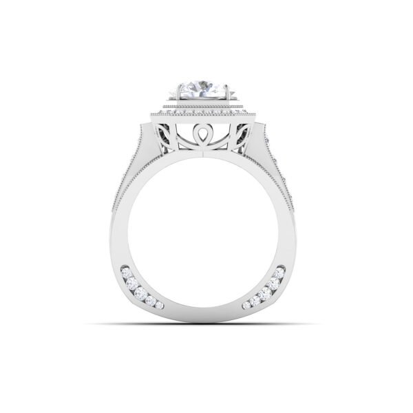 Glimmering Eternity: 2 Carat Diamond Ring, Timeless Glamour in 18k Gold - Image 2