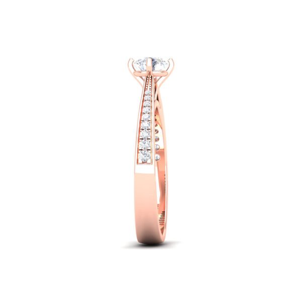 Diamond Ring 18K Gold Dubai – 0.60 Ct Gleaming Brilliance Ring UAE