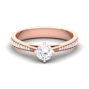 Gleaming Brilliance: 0.60 Carat Diamond Ring in 18k Gold