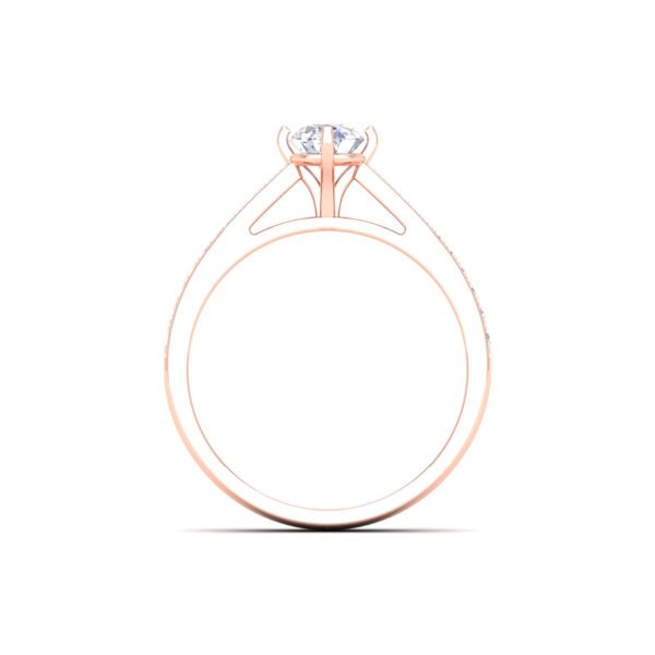 Diamond Ring 18K Gold Dubai – 0.60 Ct Gleaming Brilliance Ring UAE