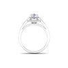Radiant Cascade: 0.9 Carat Diamond Ring, Captivating Brilliance in 18k Gold - Image 2