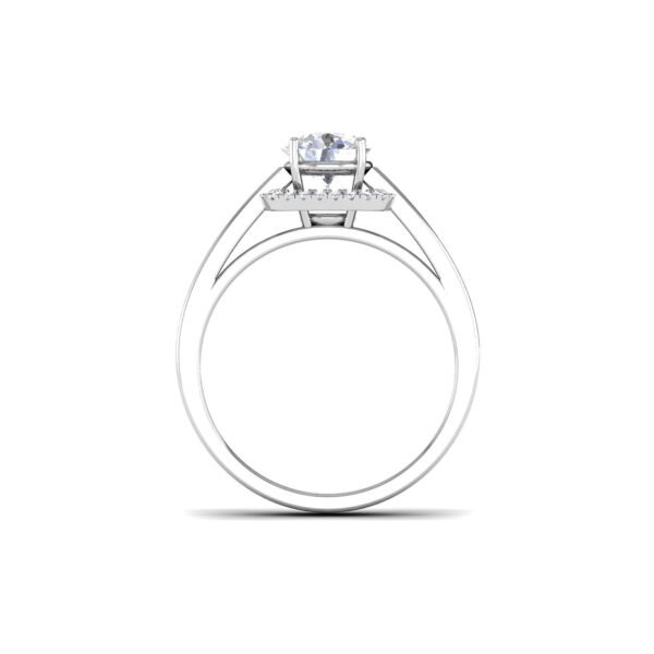 Diamond Ring 18K Gold Dubai – 0.9 ct Radiant Cascade Luxury Engagement Ring