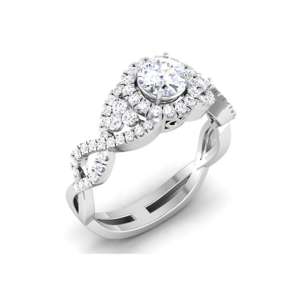 Diamond Delicacy: 0.6 Carat Sparkling Ring, Timeless Elegance in 18k Gold - Image 3