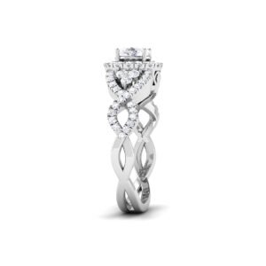 Diamond Delicacy: 0.6 Carat Sparkling Ring, Timeless Elegance in 18k Gold