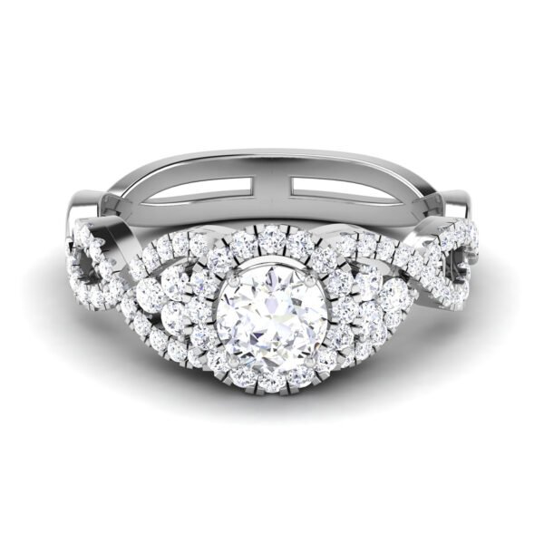 Diamond Delicacy: 0.6 Carat Sparkling Ring, Timeless Elegance in 18k Gold