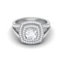 Luminous Whispers: 0.6 Carat Diamond Ring, Ethereal Beauty in 18k Gold