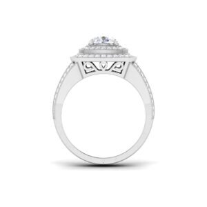 Luminous Whispers: 0.6 Carat Diamond Ring, Ethereal Beauty in 18k Gold