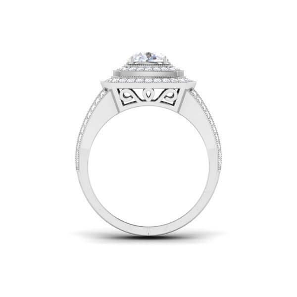 Luminous Whispers: 0.6 Carat Diamond Ring, Ethereal Beauty in 18k Gold - Image 2