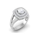 Luminous Whispers: 0.6 Carat Diamond Ring, Ethereal Beauty in 18k Gold