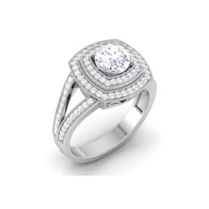 Luminous Whispers: 0.6 Carat Diamond Ring, Ethereal Beauty in 18k Gold