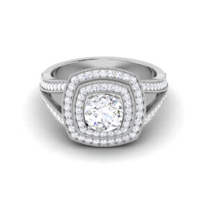 Luminous Whispers: 0.6 Carat Diamond Ring, Ethereal Beauty in 18k Gold