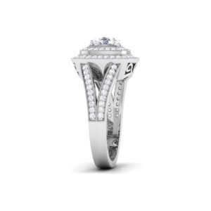 Luminous Whispers: 0.6 Carat Diamond Ring, Ethereal Beauty in 18k Gold