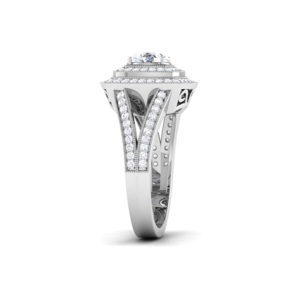 Luminous Whispers: 0.6 Carat Diamond Ring, Ethereal Beauty in 18k Gold - Image 4