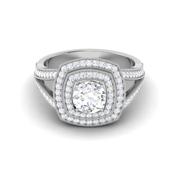 Luminous Whispers: 0.6 Carat Diamond Ring, Ethereal Beauty in 18k Gold