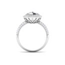 Gilded Radiance: 1 Carat Diamond Ring, Opulent Glamour in 18k Gold
