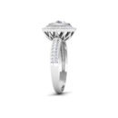 Gilded Radiance: 1 Carat Diamond Ring, Opulent Glamour in 18k Gold
