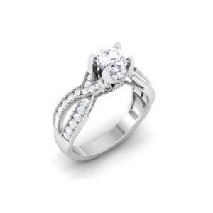 Diamond Enigma: 0.8 Carat Mystical Ring, Alluring Brilliance in 18k Gold