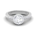 Mystic Luminary: 0.9 Carat Diamond Ring, Captivating Brilliance in 18k Gold