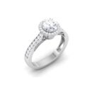 Mystic Luminary: 0.9 Carat Diamond Ring, Captivating Brilliance in 18k Gold